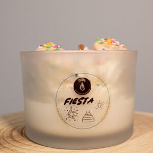 Bougie gourmande macaron d anniversaire